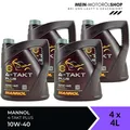 Produktbild: Mannol MN7202 4-Takt Plus 10W-40 Motorradöl JASO MA API SL 4x4 Liter = 16 Liter