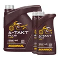 Produktbild: 6 (4+2x1) Liter MANNOL 10W-40 4-Takt Plus Motorradöl JASO MA2