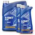 Produktbild: MANNOL 6 L LITER 4-TAKT PLUS MOTORÖL MOTOR-ÖL MOTOREN-ÖL