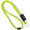 Produktbild: webbomb® Tubular Lanyard zweifarbiges Schlüsselband - rund weich und lang mit Sicherheitsverschluss und Schlüsselring als Schlüsselanhänger Key Chain für Ausweis Handy Schlüssel (neongrün)