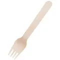 Produktbild: Fiesta Kompostierbare Einweg Gabeln aus Holz (Packung mit 100 Stück)