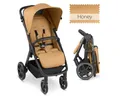 Produktbild: ABC Design Kinder-Buggy Avus - Honey, Sportwagen mit Einhand-Faltmechanismus, höhenverstellbarer, bis 25 kg