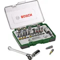 Produktbild: Bosch Professional Zubehör Schrauberbit- und Ratschen-Set, 27-teilig (Innensechskant, Kreuz Pozidriv PZ) (2607017160)