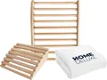 Produktbild: HOME DELUXE - Saunazubehör-Set RAJA inkl. Saunahandtuch - Nackenstütze - Rückenlehne