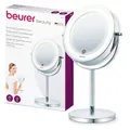 Produktbild: Beurer BS 55 Kosmetikspiegel, Beauty-Spiegel mit 7-fach Vergrößerung, mit Dimmfunktion, beleuchteter Schminkspiegel mit LED Licht, ideal für Make-Up und Gesichtspflege, kompakter Bad-Spiegel