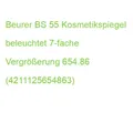 Produktbild: Beurer BS 55 Kosmetikspiegel beleuchtet 7-fache Vergrößerung 654.86 (42111256548