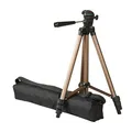 Produktbild: Amazon Basics Leichtes Stativ 127 cm - Tragetasche, Schwarz/Braun, ideal für Fot