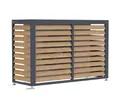 Produktbild: WESTMANN Boxa M 140x56x97 cm Holzoptik Anthrazit Stahl höhenverstellbar