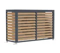 Produktbild: Westmann Boxa M Wärmepumpen Verkleidung Holzoptik Anthrazit 140x56x97 cm