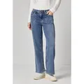 Produktbild: Loose-fit-Jeans STREET ONE, Damen, Gr. 29, Länge 30, light blau authentic, Jeans, 76% Baumwolle, 18% Lyocell, 4% Elastomultiester, 2% Elasthan, unifarben, lang, Jeans, im Loose Fit
