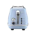 Produktbild: DeLonghi Icona Vintage CTOV2103.AZ Elektrischer Toaster, 900 W – Hellblau