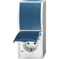 Produktbild: Busch-Jaeger 2601/6/20 EW-53 Feuchtraum-Schalterprogramm Schalter/Steckdosen Kombination Ocean Aufputz Blau, Grün 1 St.