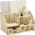 Produktbild: Annova Gold Desk Organizer Office mit 7 Fächern + Schublade/Schreibtischordnung