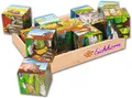 Produktbild: Eichhorn Puzzle 12 Teile Kinder Würfel Puzzle Holz Tiermotive 100005480, 12 Puzzleteile
