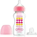 Produktbild: Dr Browns Dr. Brown's Options + Anti-colic | Bottle To Sippy Starter Kit Bh 270ml Pink (270 ml) (B07MFQ5K6Q)