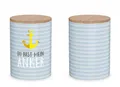 Produktbild: La Vida Vorratsdose Mehrfarbig, Durchmesser 11 cm, Keramik, Farbe: Mehrfarbig, Motiv: Anker
