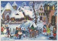 Produktbild: Richard Sellmer Verlag Nostalgischer Adventskalender aus Papier mit Glimmer