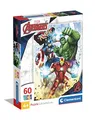 Produktbild: Clementoni - 26193 - Supercolor Puzzle - Marvel Avengers - Puzzle 60 Teile Ab 5 Jahren, Buntes Kinderpuzzle Mit Besonderer Leuchtkraft & Farbintensität, Geschicklichkeitsspiel Für Kinder