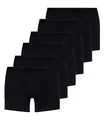 Produktbild: Bruno banani 6er Pack Herren Boxershorts Shorts Unterhosen Flowing, Farbe:Schwarz, Menge:6er Pack (3X 2er), Wäschegröße:XL, Artikel:-1811 schwarz/schwarz