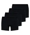 Produktbild: bruno banani 4er Pack Herren Boxershorts Shorts Unterhosen Flowing, Farbe:Schwarz, Menge:4er Pack (2X 2er), Wäschegröße:XL, Artikel:-1811 schwarz/schwarz