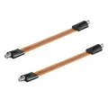 Produktbild: 2x Fensterdurchführung Sat TV HD Antennen Kabel Verbinder F-Buchse extrem flach