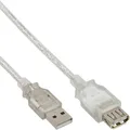 Produktbild: InLine USB 2.0 Verlängerung, St/Bu Typ A (3 m, USB 2.0) (34603)