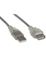 Produktbild: InLine USB-Verlängerungskabel USB M bis W 2.0 3 m durchsichtig (34603)