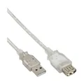 Produktbild: InLine® USB 2.0 Verlängerung, St/Bu, Typ A, transparent, 3m