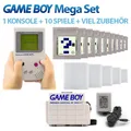 Produktbild: Nintendo GameBoy - MegaSet: Konsole Classic + 10 GameBoy Spiele + Zub.-Set #grau