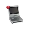 Produktbild: Gameboy Advance SP Konsole in Silber / Silver / Platin mit Ladekabel #57B