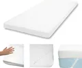Produktbild: 10cm Memoryfoam-Matratzentopper HWC-E63, Topper Matratzenauflage Matratzenschoner 90x200cm Viscoschaum