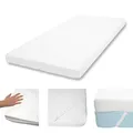 Produktbild: 10cm Memoryfoam-Matratzentopper HWC-E63, Topper Matratzenauflage Matratzenschoner - 90x200cm Viscoschaum