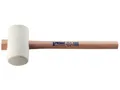 Produktbild: PROMAT  Gummihammer  Kopf-D. 64 mm Kopflänge 113 mm weiß Esche 70 Shore A flache