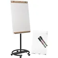 Produktbild: Legamaster SKETCH INFINITE Flipchart – weiß – mobiler Rundfuß – 2in1 Whiteboard & Papiertafel – rahmenlos, magnetisch – Präsentationstafel für Büro, Meetings und Workshops