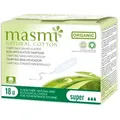 Produktbild: BIO TAMPONS Super 100% Bio-Baumwolle MASMI 18 St