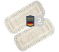 Produktbild: 2 Stück PREMIUM Wischmopbezug Ersatzbezug Set Baumwolle für 40 cm Wischmop Kl...