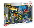 Produktbild: Clementoni 25708 Supercolor Batman – Puzzle 104 Teile ab 6 Jahren, buntes Kinderpuzzle mit besonderer Leuchtkraft & Farbintensität, Geschicklichkeitsspiel für Kinder