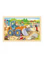 Produktbild: Goki Wooden Jigsaw Puzzle Construction Site 24 pc Holz