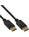 Produktbild: InLine DisplayPort Kabel schwarz vergoldete Kontakte 0,3m 0,3 m 20-polig (17133P)