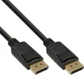 Produktbild: InLine DisplayPort Kabel - schwarz - vergoldete Kontakte - 0,3m