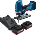 Produktbild: Bosch GST 18V-125 S Professional Akku Stichsäge 18 V 125 mm Brushless + 2x Akku 5,0 Ah + Ladegerät
