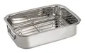 Produktbild: Bratreine Bräter Edelstahl Grilleinsatz 30 x 23 cm