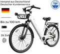 Produktbild: PIXAR E-Bike Cityrad Pedelec 28 Zoll 36V 18Ah bis 100 km Shimano 7 Gang, 7 Gang, Heckmotor, 648 Wh, Bürstenloser Motor, Bürstenloser Motor
