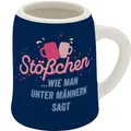 Produktbild: GRUSS & CO Schnapskrug mit Motiv Stößchen | New Bone China, 5 cl, Mini-Krug mit Spruch | Lustiges Geschenk, Party, Männergeschenk | 73848