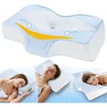 Produktbild: Orthopädisches Memory Foam Kopfkissen gegen Nacken- Schulterschmerzen mit küh...