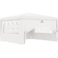 Produktbild: vidaXL Profi-Partyzelt mit Seitenwänden 4×4 m Weiß 90 g/m2