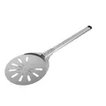 Produktbild: Honsdom Pizzaschieber Perforiert, 8 Zoll Pizzawender Rund Pizzaschaufel aus Hart Eloxiertem Aluminium, Abnehmbarer 40cm Metallgriff für Hausgemachtes Pizza Brot Kuchen