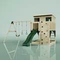 Produktbild: OutdoorToys Spielturm Nils aus Holz in Grün Dunkelgrün, mit Trapezstange