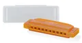 Produktbild: Kinder Mundharmonika Fun Kids C-Dur 10-Loch Blues Harp Kunststoff Etui Orange