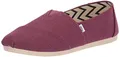 Produktbild: TOMS Damen Alpargata Recycled Cotton Flacher Slipper, Dark Plum Heritage Canvas, 38.5 EU
